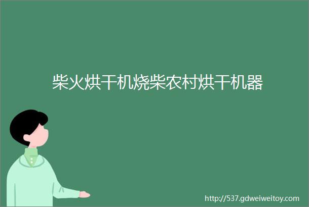 柴火烘干机烧柴农村烘干机器