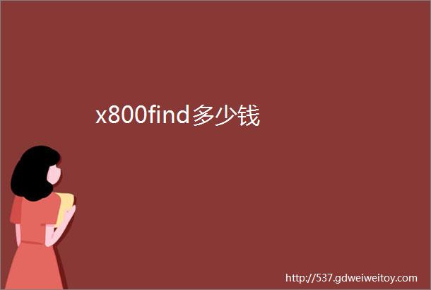 x800find多少钱